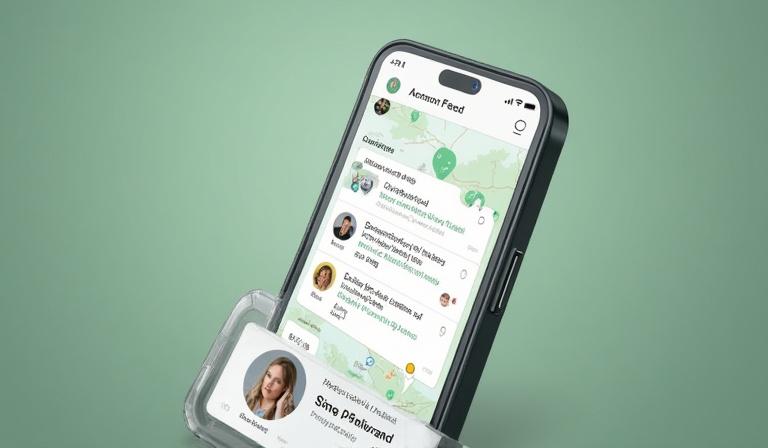 EcoConnect Global의 모바일 커뮤니티 앱 화면